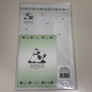 Rare & Adorable Panda Stationary Set - NWT